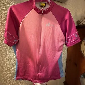 Stylish Pink and Blue Women's Bodysuit